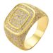 Men's Jewelry Gold Plated Micro Inlaid Zircon Ring Hiphop CZ Ring Hip Hop Men's Full Diamond Ring_ipsvogv.com