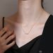 Women's Jewelry 925 Sterling Silver Small Fresh Geometric Square Necklace Light Luxury Niche Clavicle Chain_ipsvogv.com