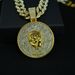 Fashion New Product Virgo Full Diamond Round Constellation Pendant Angel's Symbol Classic Trend_ipsvogv.com