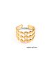 Titanium Steel Ring With A High-end Feel For Men And Women, Hollowed Out Star Studded Diamond Ring, Niche Design, No_ipsvogv.com