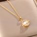 Korean Version Titanium Steel Necklace For Women's Autumn And Winter Light Luxury Cat Eye Stone Planet Pendant, Niche_ipsvogv.com