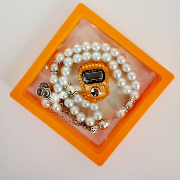 Muslim 33 Glass Pearl Rosary Suspension Box Set Saudi Arabia Dubai Arabic Rosary Prayer Beads_ipsvogv.com