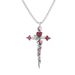 Original Design Rose Love Cross Necklace Autumn And Winter New Thorn Sweater Chain High End Cool Trend_ipsvogv.com