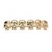 Unisex New Glossy Skull Gold Braces HIPHOP Hip Hop Braces Halloween Costume Accessories_ipsvogv.com