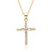 Hot Selling Pearl Zircon Cross Necklace Female Niche Light Luxury Personality Colored Gem Jewelry_ipsvogv.com