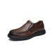 Men's leather casual shoes Comfortable breathable platform leather shoes for men_ipsvogv.com