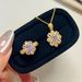 French Style Bauhinia Ribbon Necklace Fashionable Elegant Exquisite Light Luxury High-end Clavicle Chain_ipsvogv.com