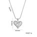 Necklace, Female Internet Celebrity, Love Heart, Micro Inlaid Zircon Necklace, Fashionable And Personalized Heart-shaped_ipsvogv.com