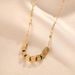 Korean Style Fashionable Titanium Steel Necklace For Women, With A Light Luxury High-end Feel. Eight Sided Wealth Block_ipsvogv.com