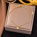 Korean Version Of Minimalist Lucky Bean Titanium Ankle Chain For Female Instagram, Niche Design, Temperament, Internet_ipsvogv.com