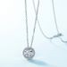 hot Collection Full Of Colorful Gemstones Moissanite Necklace Female S925 Silver D Grade Moissanite Clavicle Chain Simple And Fashionable_ipsvogv.com