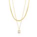 Titanium Steel Furnace, Genuine Gold Electroplating, Ins Temperament, Personality, Double-layer Zircon Necklace,_ipsvogv.com