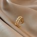Ring For Women Light Luxury Sense Of Niche Design, Popular On The Internet. The Same Double-layer Zircon Open Ring With_ipsvogv.com