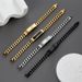 Stainless Jewelry Curved Tag Men's Personalized Hip-Hop Titanium Steel Bracelet Customizable DIY Engraving_ipsvogv.com