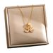 Xiaoxiangfeng New Letter Double C Necklace For Women, Simple Temperament Without Fading Collarbone Chain Trend_ipsvogv.com