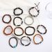 New Handmade Beaded Bracelet Set Men's Retro Wooden Bead Elastic Bracelet Coconut Shell Bracelet_ipsvogv.com