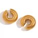 Spot Factory INS Fashionable Niche INS Retro Titanium Steel Hollow Shaft Wheel CHOOP Earrings_ipsvogv.com