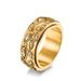 Men's Jewelry Devil's Eye Titanium Steel Ring Rotating Stress Relieve Anxiety Stainless Steel Ring Retro Hand Jewelry_ipsvogv.com