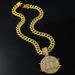 English letters KINGS full diamond pendant hip-hop Cuban chain accessory_ipsvogv.com