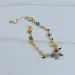New Fashion Countryside Style Charm Bracelet For Women Girls Fresh Cute Butterfly Four Wer Inlaid Colorful Zircon_ipsvogv.com