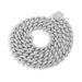 Men’s Jewelry Set Fashion Hip Hop Zircon Necklace 12mm Flip Buckle Double Row Full Diamond Cuban Chain Trendy Personality Men's Hip Hop Necklace_ipsvogv.com