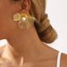 12897 Design Flower Hollow Computer Piece Sweet Personality Exaggerated Inlaid Pearl Earrings_ipsvogv.com