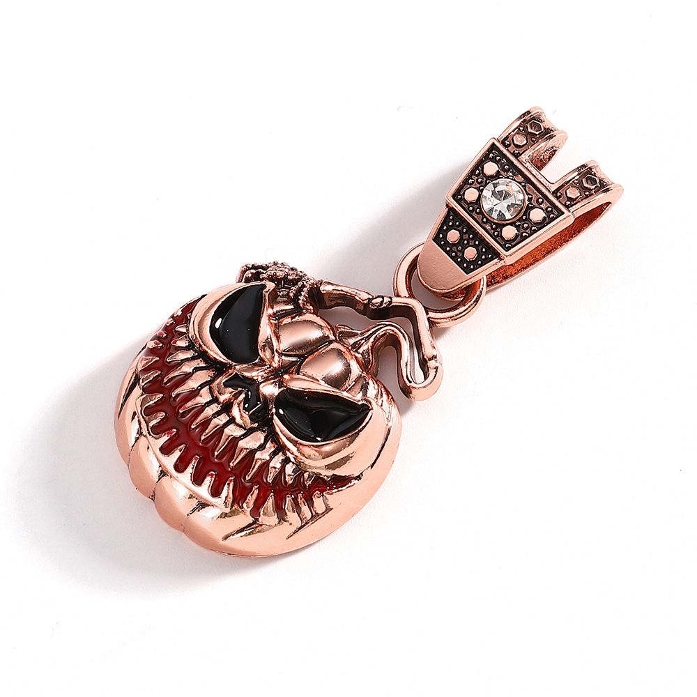 Halloween Skull Oil Drop Alloy Pendant With Exaggerated Personality, Men's Necklace Jewelry_ipsvogv.com