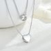 light Love Heart Shaped Zircon Layered Necklaces S Sterg Sier_ipsvogv.com