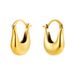 Women’s Jewelry Set Fashion Fashion Simple Earrings Copper Plated Real Gold Copper Plated Hot Selling Geometric Three Dimensional Smooth Earrings_ipsvogv.com