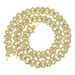 Trendy and fashionable full diamond Cuban chain necklace, street hip-hop trendy accessory, width 15mm_ipsvogv.com