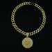 The New Capricornus Disc Pendant Symbolizes The Hardworking Capricorn Hip-hop Cuban Necklace_ipsvogv.com