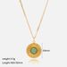Green Aventurine Pendant Necklace - Retro Bohemian Gold Plated Jewelry For Women_ipsvogv.com