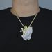 Men's Hip Hop Angel Cross Pendant Necklace With Prayer Hands Silver Gold Options - 61cm Chain Length Hip Hop Angel Hands Praying Pendant Necklace_ipsvogv.com