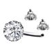 Women's Jewelry Diamond Zircon Belly Button Ring Belly Button Nail Piercing Jewelry_ipsvogv.com