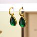 French Water Drop Emerald With A High-end Feel, Light Luxury, Niche Design, Vintage Earrings_ipsvogv.com