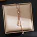 Titanium Steel Necklace Women's Insider Design Collar Chain Simple and Versatile Triangle Tassel Pulling Pendant Women's_ipsvogv.com