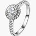 Hot Selling 925 Silver Moissanite Ring Fashionable And Luxurious Round Proposal Marriage Female Plain Ring Wedding Ring_ipsvogv.com
