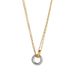 Women's Jewelry Stainless Steel Double Color Vacuum Plating Necklace Geometric Circle Double Ring Pendant Fashion Necklace_ipsvogv.com