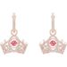 Beating Heart Crown Earrings For Women Elements Crystal Smart Earrings_ipsvogv.com