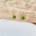 Small natural stone earrings, brass plated with K real gold, high grade turquoise earrings, freshwater pearl earrings_ipsvogv.com
