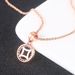 Women’s Jewelry Set Fashion simple geometric hollow necklace earrings jewelry set inlaid zircon rose gold plated cross border new products_ipsvogv.com