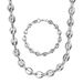 Hip Hop Men's Stainless Steel Pig Nose Simple Metal Ins Coffee Bean Bracelet Jewelry_ipsvogv.com