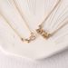 New Fashionable And Popular Embedding Water Diamond Letter MOM Flower 2 Necklace Set_ipsvogv.com