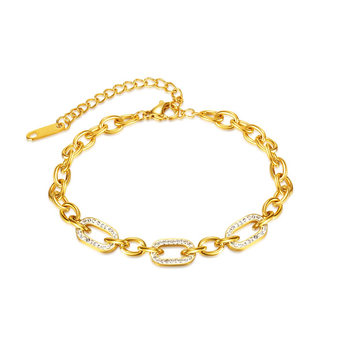 Women's Jewelry Fashion High Grade Titanium Steel Jewelry All Match Stainless Steel Ins Style Mud Diamond Bracelet_ipsvogv.com