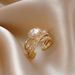 Elliptical Zircon Cross Opening Fashionable Personalized Design, Index Finger Ring, Light Luxury, Exquisite And High-end_ipsvogv.com
