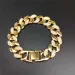 Hip Hop Spacing Super Flash Water Diamond Cuban Chain Dominant Bracelet Ornament_ipsvogv.com