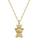 Fashion Cartoon Cute Crown Bear Pendant Necklaces for Friends Kids Stainless Steel Jewelry Accessories Gifts for Love_ipsvogv.com