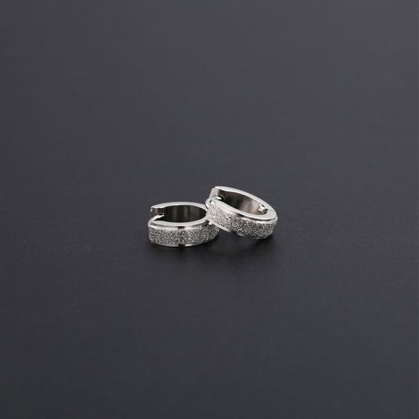 New Korean Style Trendy Hip-hop Earrin, Popular Frosted Men's Ear Buckles, Personalized Fashion, Niche High-end_ipsvogv.com