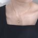 Women's Jewelry S925 Sterling Silver Diamond Necklace Retro Luxury High End Simple Style Design Double Ring Circle Clavicle Necklace_ipsvogv.com