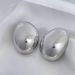 Gold-Plated Copper High-End Glossy 3D Minimalist Large Earrings For Women Light Luxury Exaggerated Niche Design Sense_ipsvogv.com